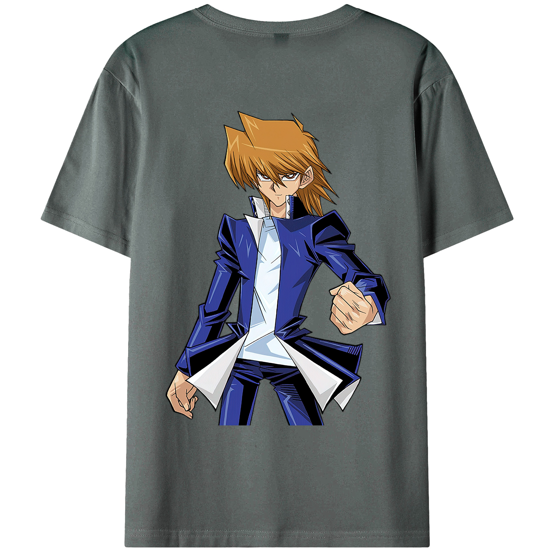（画像用） 遊☆戯☆王 Yu-Gi-Oh! 綿100％ メンズ半袖Tシャツ（バックプリント） 通気性